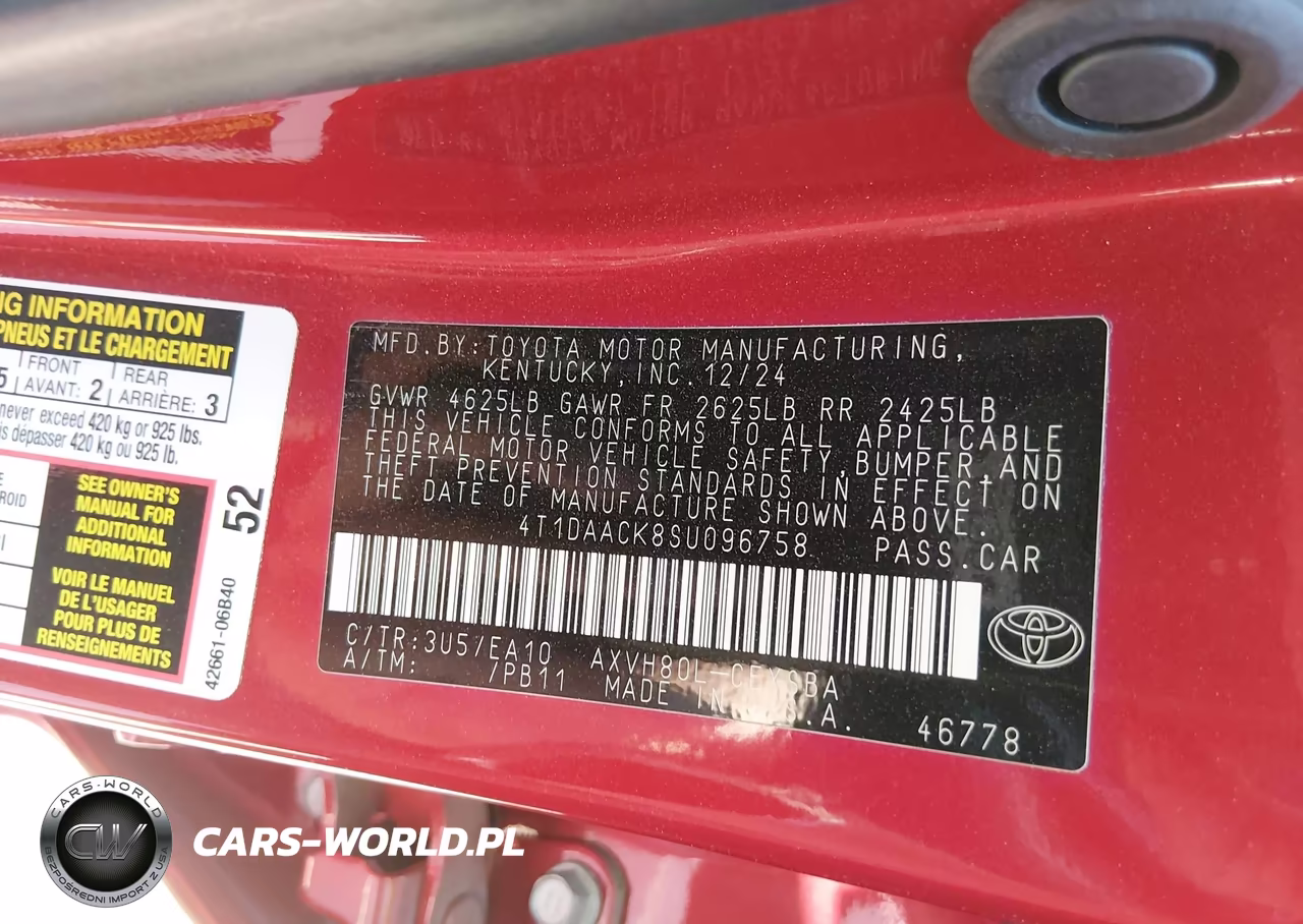 2025 Toyota Camry Se VIN:4T1DAACK8SU096758 - 9