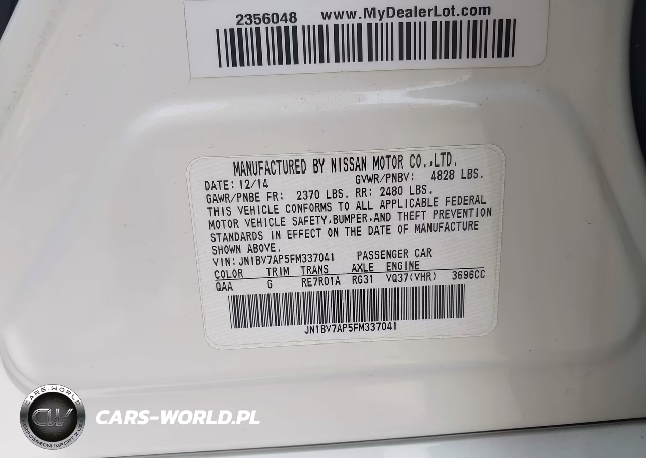2015 Infiniti Q50 Premium VIN:JN1BV7AP5FM337041 - 9