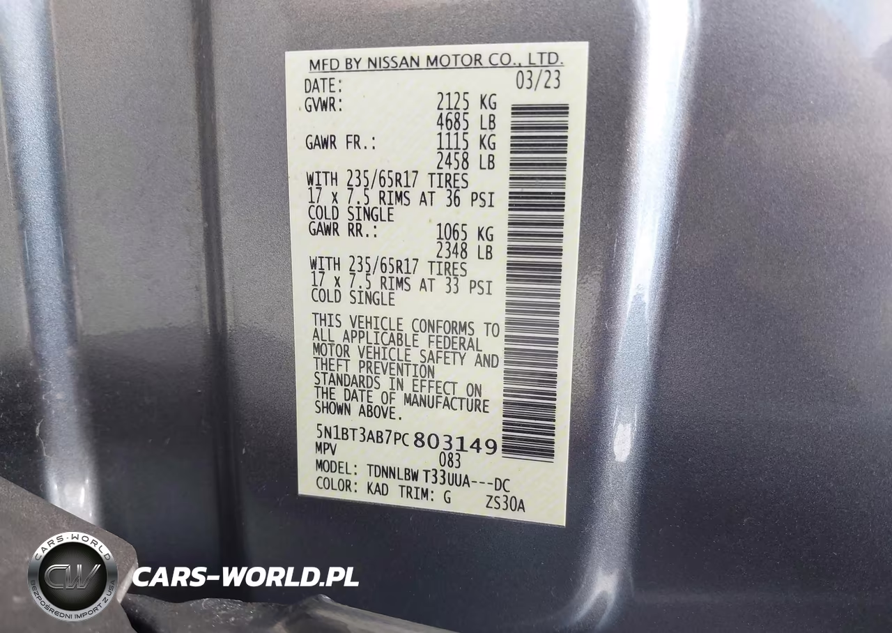 2023 Nissan Rogue S Intelligent Awd VIN:5N1BT3AB7PC803149 - 9