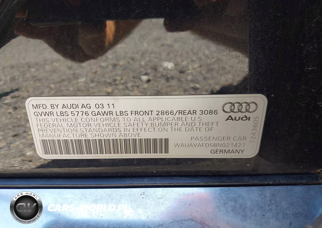 2011 Audi A8 4.2 (Tiptronic) VIN:WAUAVAFD5BN021421 - 9