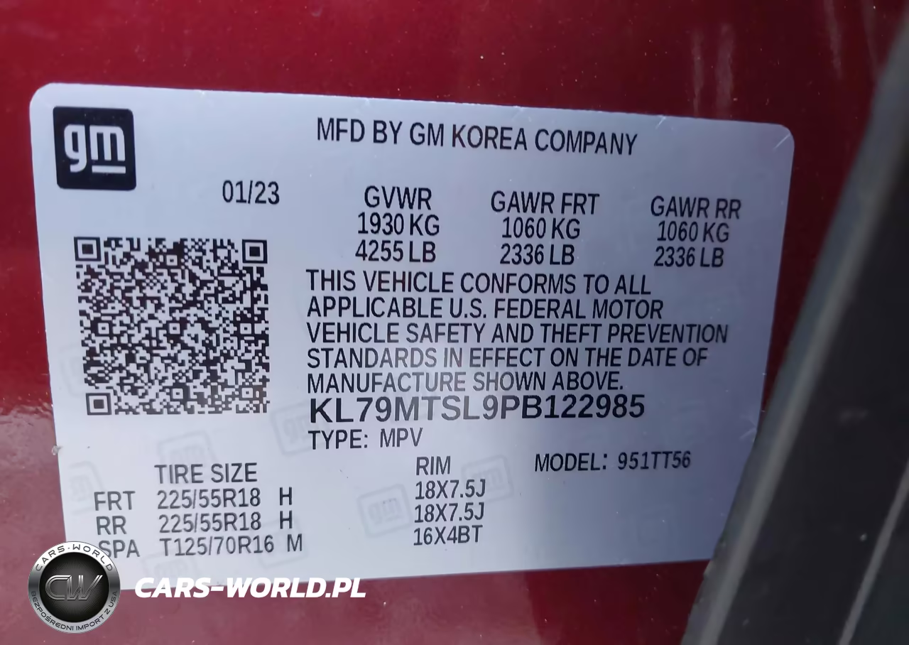 2023 Chevrolet Trailblazer Fwd Rs VIN:KL79MTSL9PB122985 - 9