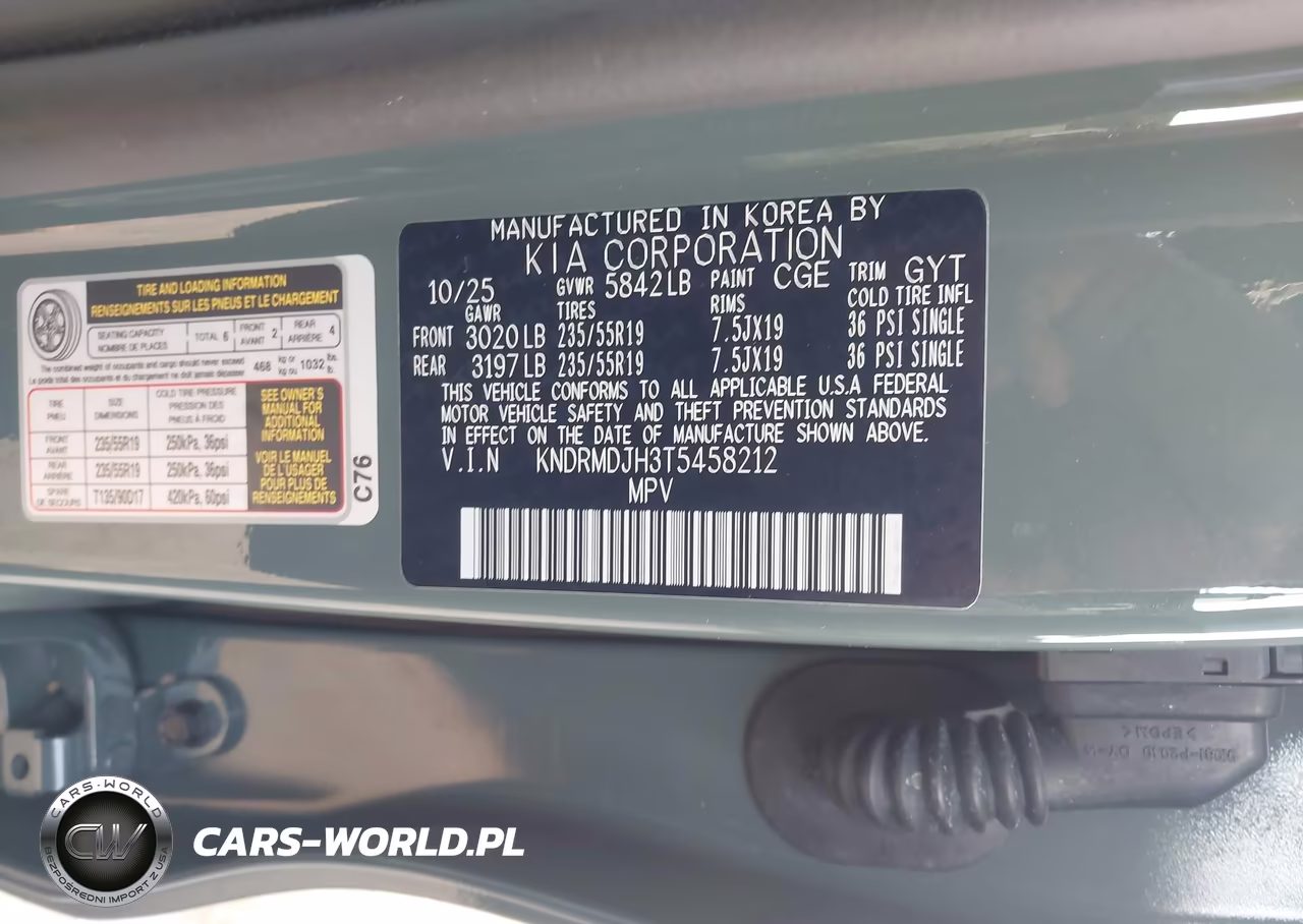 2026 Kia Sorento Plug-In Hybrid X-Line Sx Prestige Awd VIN:KNDRMDJH3T5458212 - 9