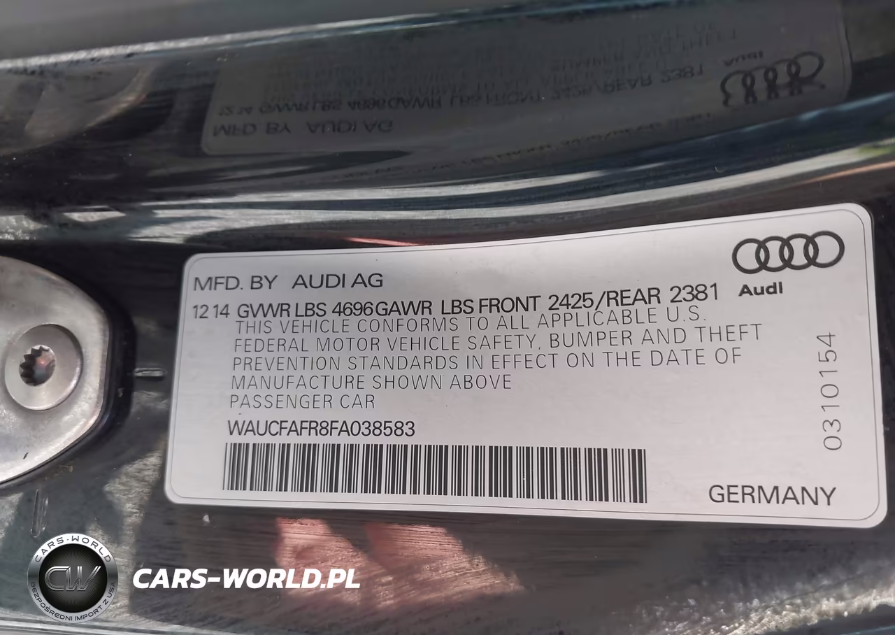 2015 Audi A5 2.0T Premium VIN:WAUCFAFR8FA038583 - 9