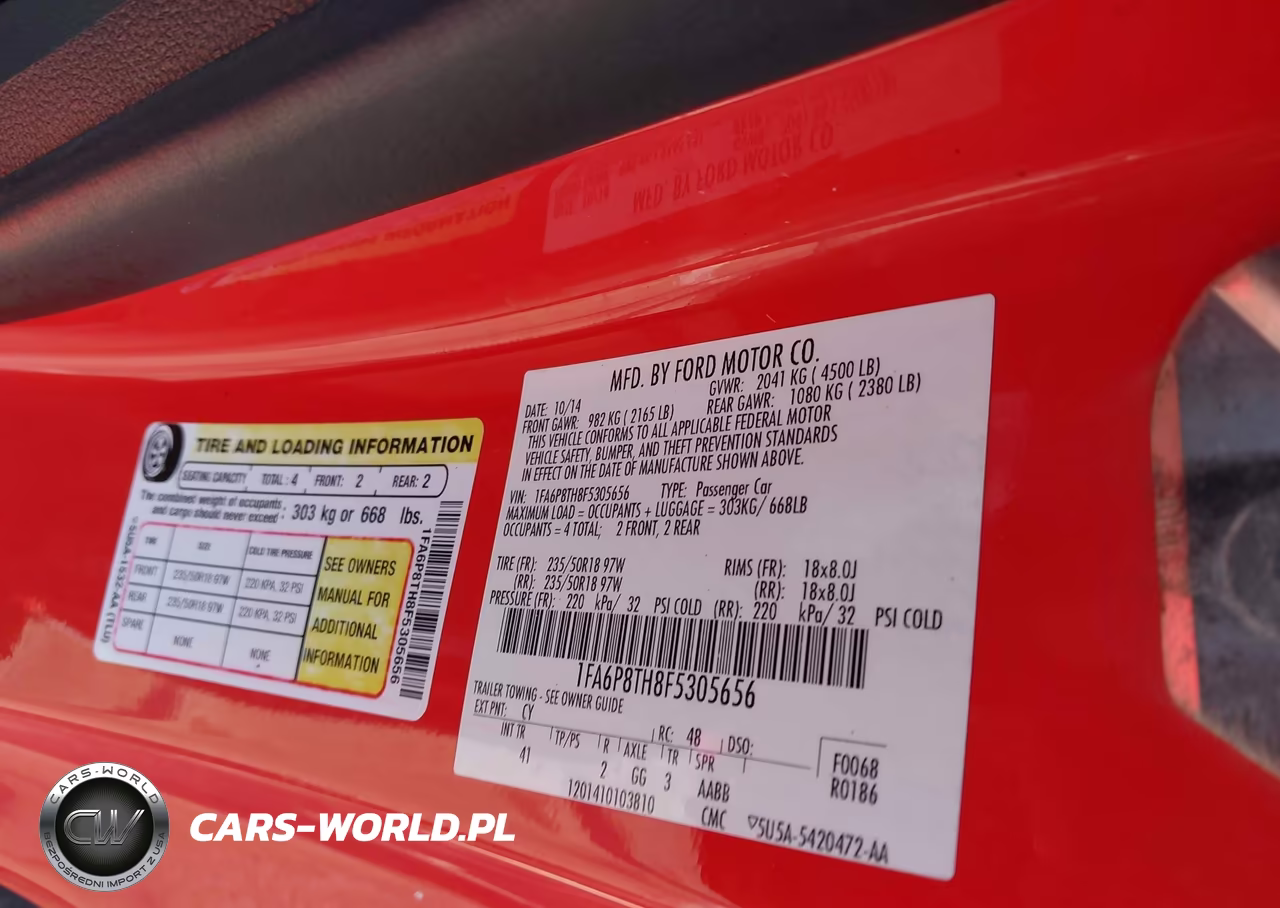 2015 Ford Mustang Ecoboost VIN:1FA6P8TH8F5305656 - 9