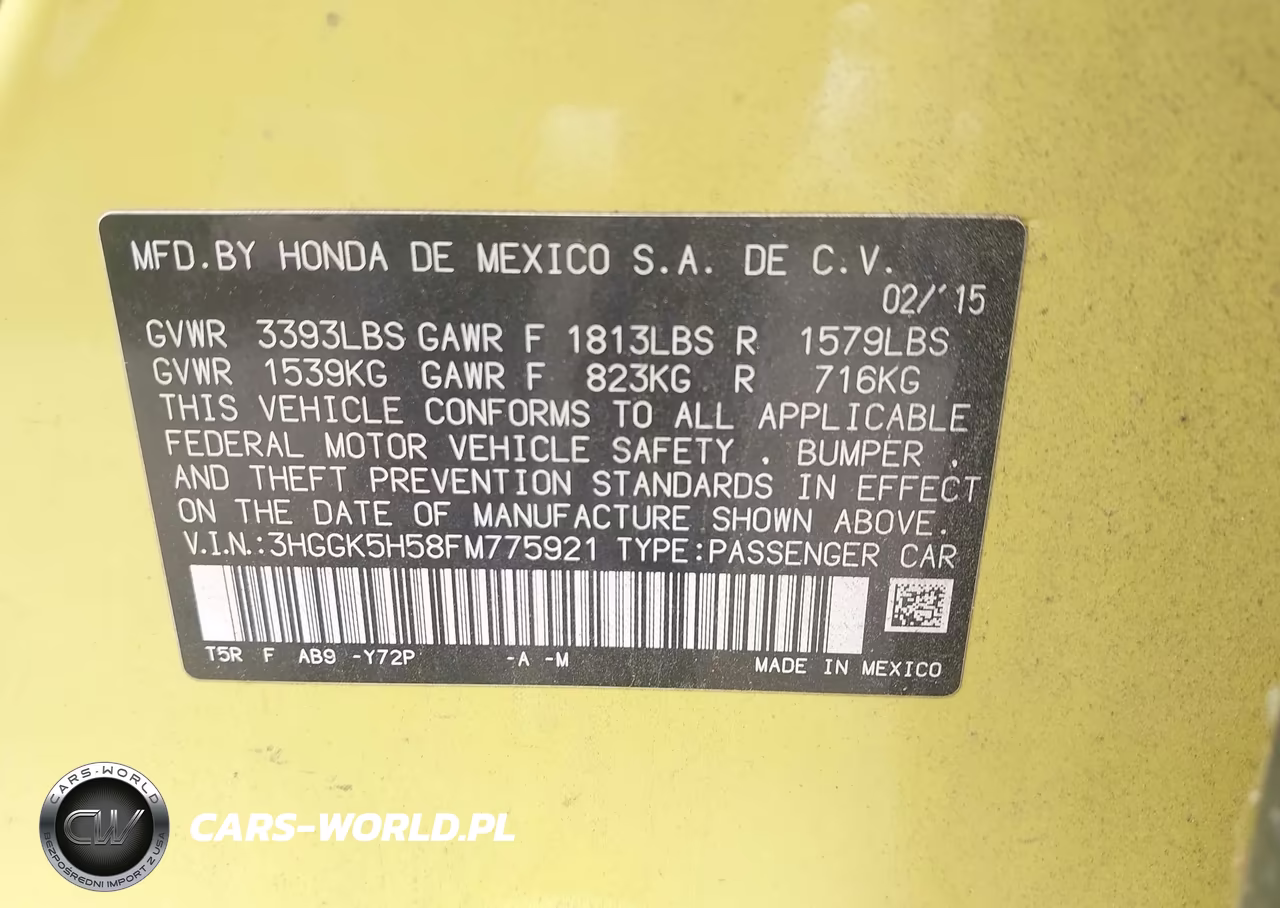 2015 Honda Fit Lx VIN:3HGGK5H58FM775921 - 9
