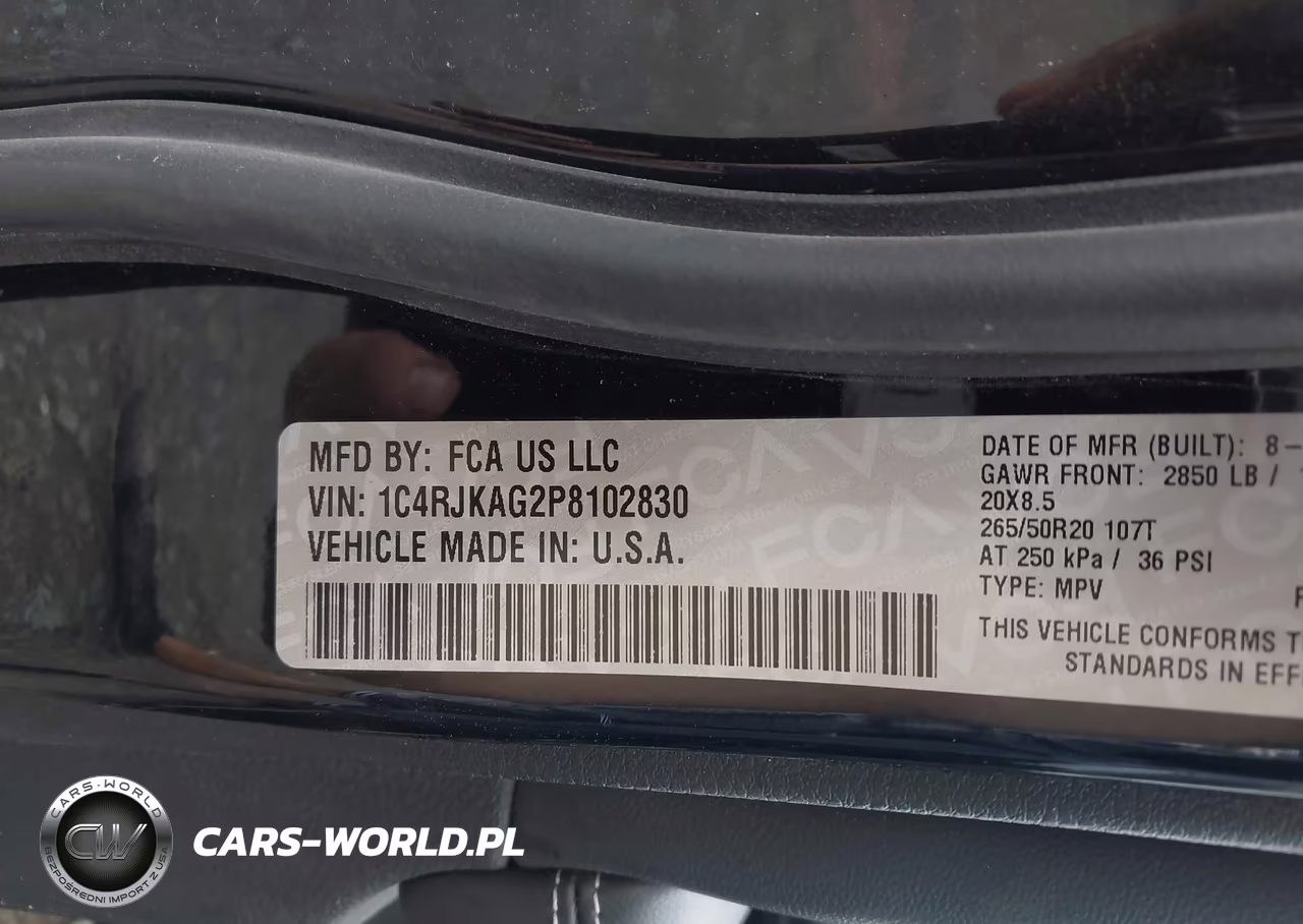 2023 Jeep Grand Cherokee L Altitude 4X4 VIN:1C4RJKAG2P8102830 - 9