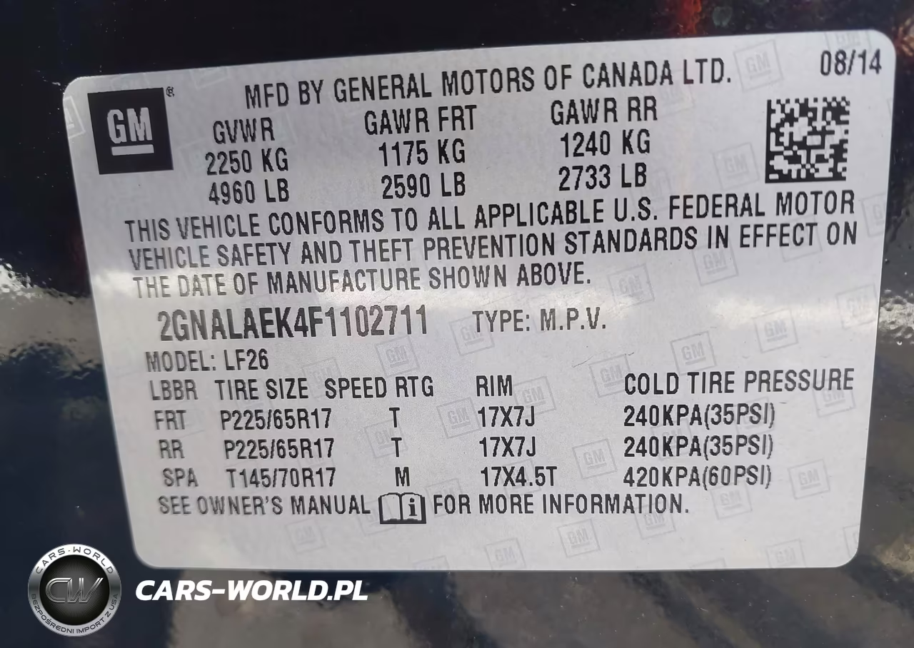 2015 Chevrolet Equinox Ls VIN:2GNALAEK4F1102711 - 9