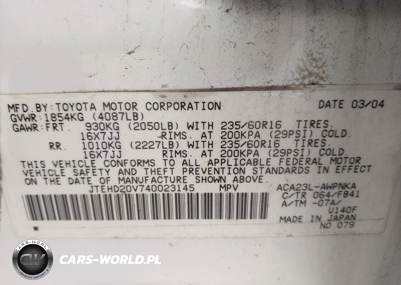 2004 Toyota Rav4 VIN:JTEHD20V740023145 - 9