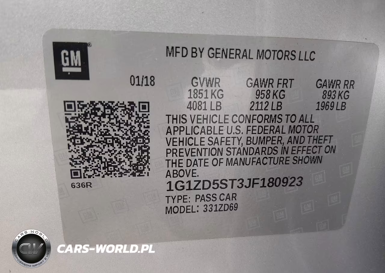 2018 Chevrolet Malibu Lt VIN:1G1ZD5ST3JF180923 - 9