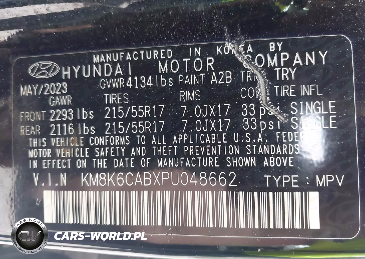 2023 Hyundai Kona Sel VIN:KM8K6CABXPU048662 - 9