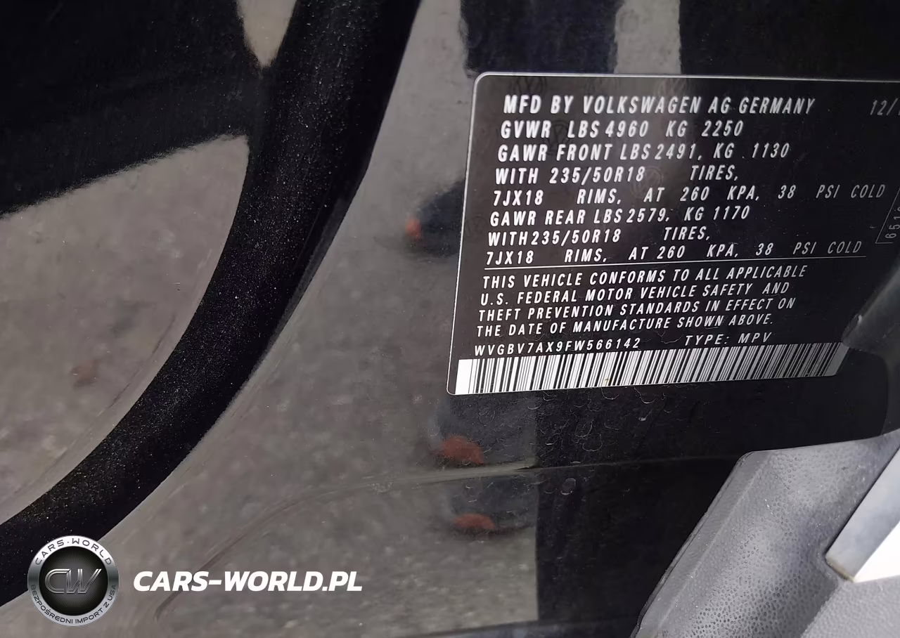 2015 Volkswagen Tiguan Se VIN:WVGBV7AX9FW566142 - 9