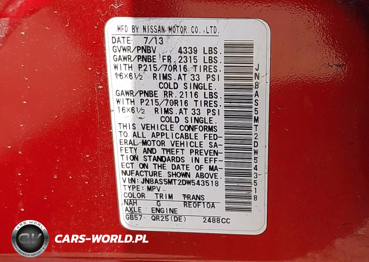2013 Nissan Rogue S VIN:JN8AS5MT2DW543518 - 9