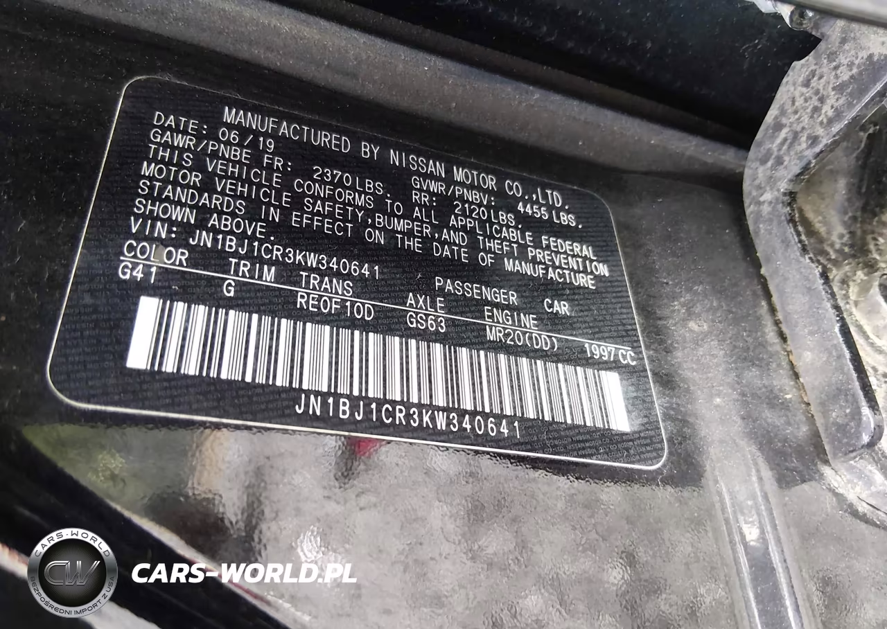 2019 Nissan Rogue Sport S VIN:JN1BJ1CR3KW340641 - 9