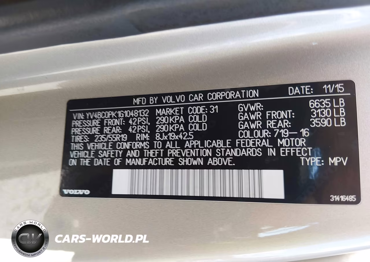 2016 Volvo Xc90 Hybrid T8 Momentum VIN:YV4BC0PK1G1048132 - 9