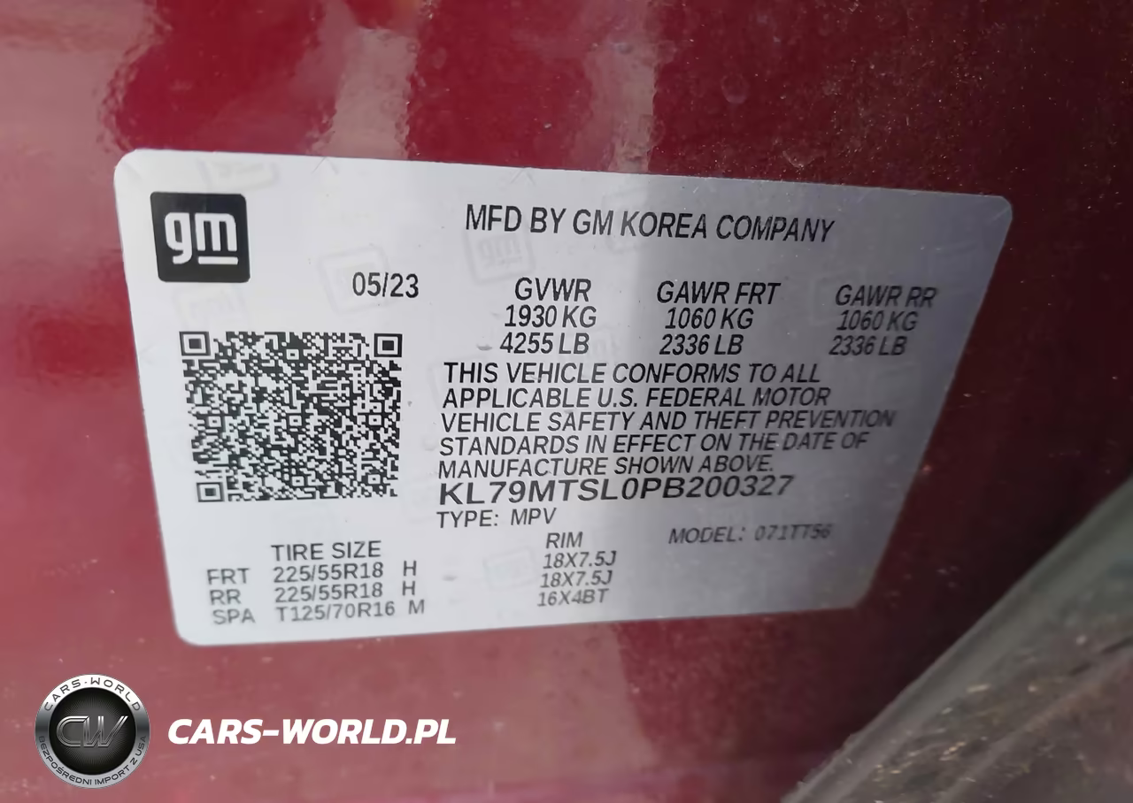 2023 Chevrolet Trailblazer Fwd Rs VIN:KL79MTSL0PB200327 - 9