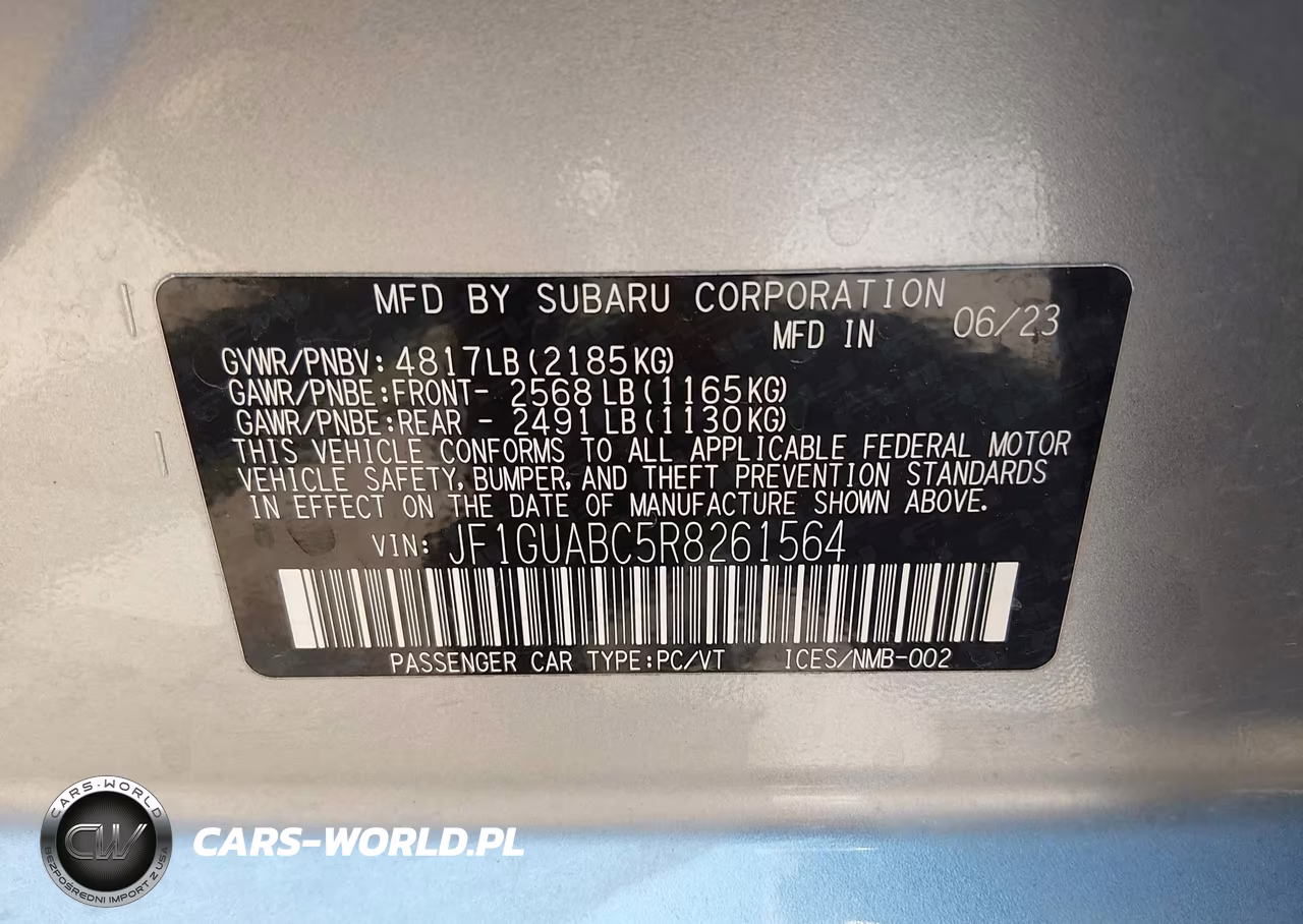 2024 Subaru Impreza Base 5-Door VIN:JF1GUABC5R8261564 - 9