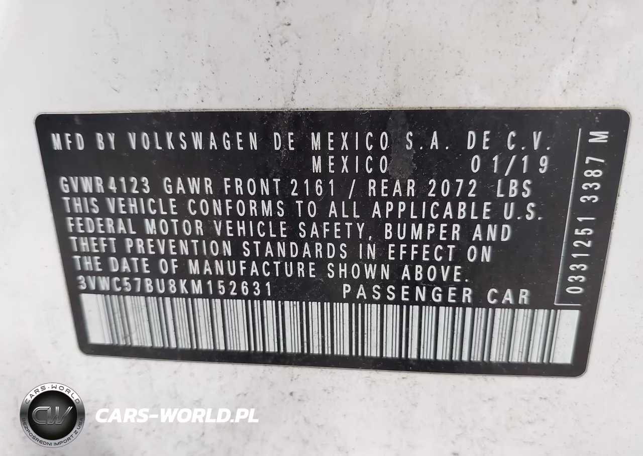 2019 Volkswagen Jetta 1.4T R-Line-1.4T S-1.4T Se VIN:3VWC57BU8KM152631 - 9