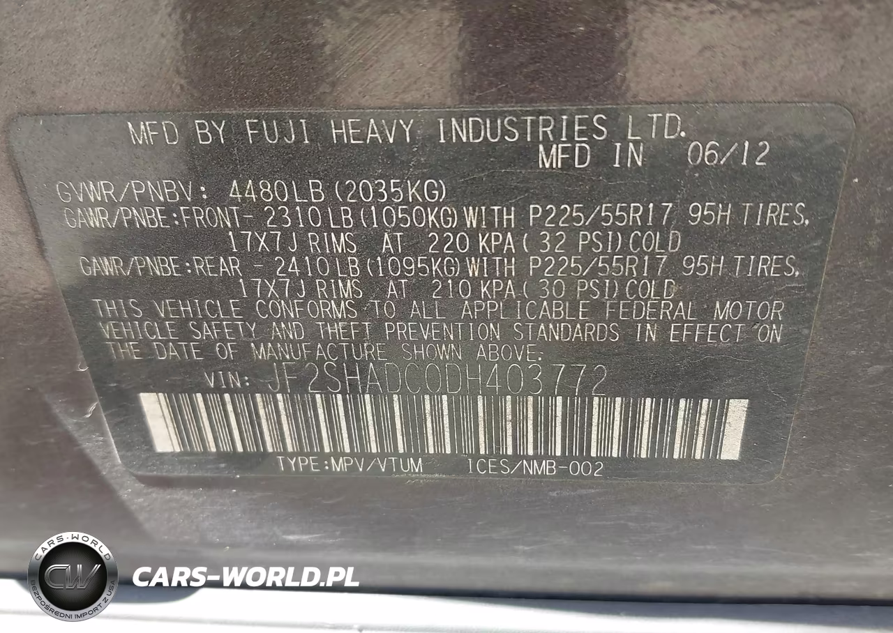 2013 Subaru Forester 2.5X Premium VIN:JF2SHADC0DH403772 - 9