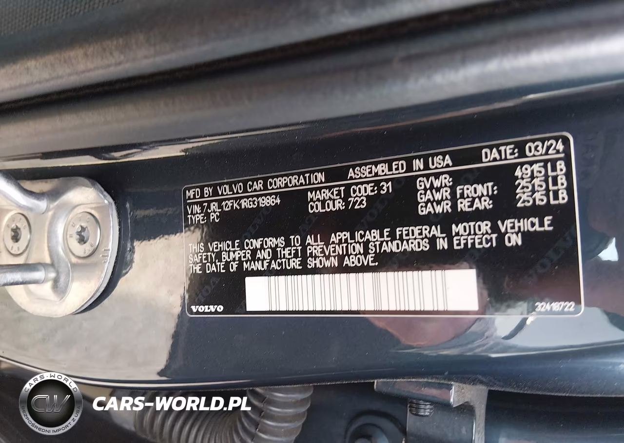 2024 Volvo S60 B5 Core Dark Theme VIN:7JRL12FK1RG319864 - 9