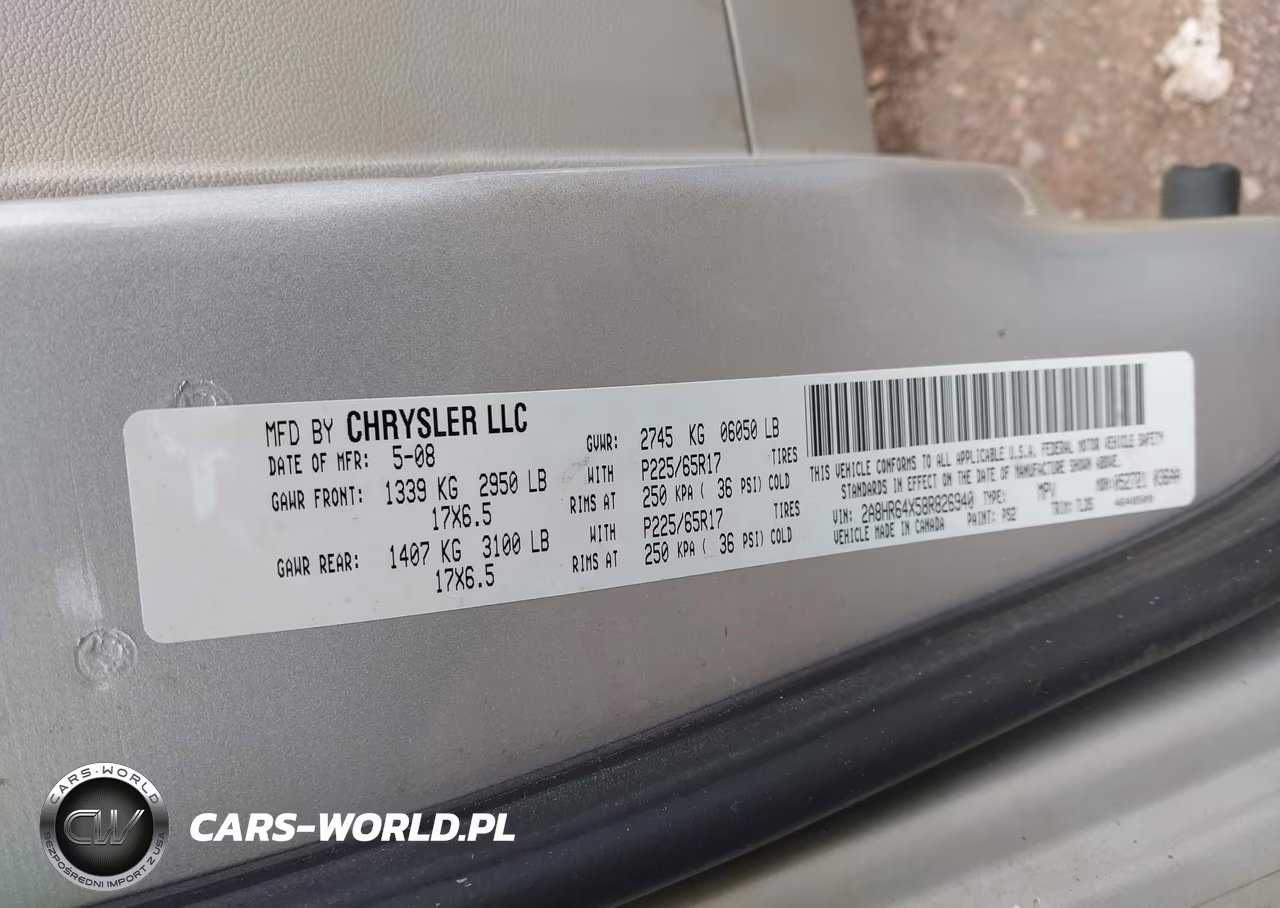 2008 Chrysler Town & Country Limited VIN:2A8HR64X58R826940 - 9