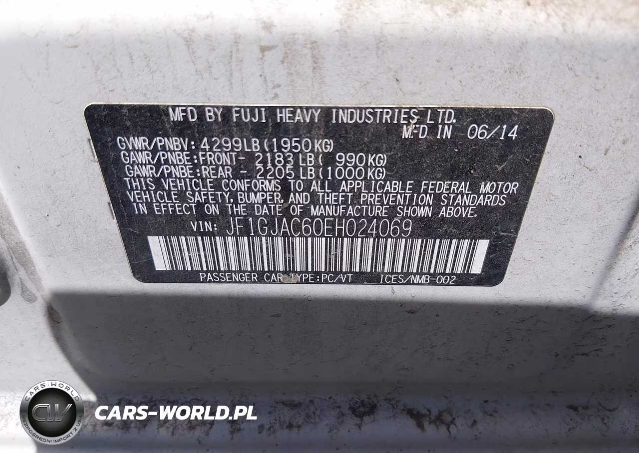 2014 Subaru Impreza 2.0I Premium VIN:JF1GJAC60EH024069 - 9