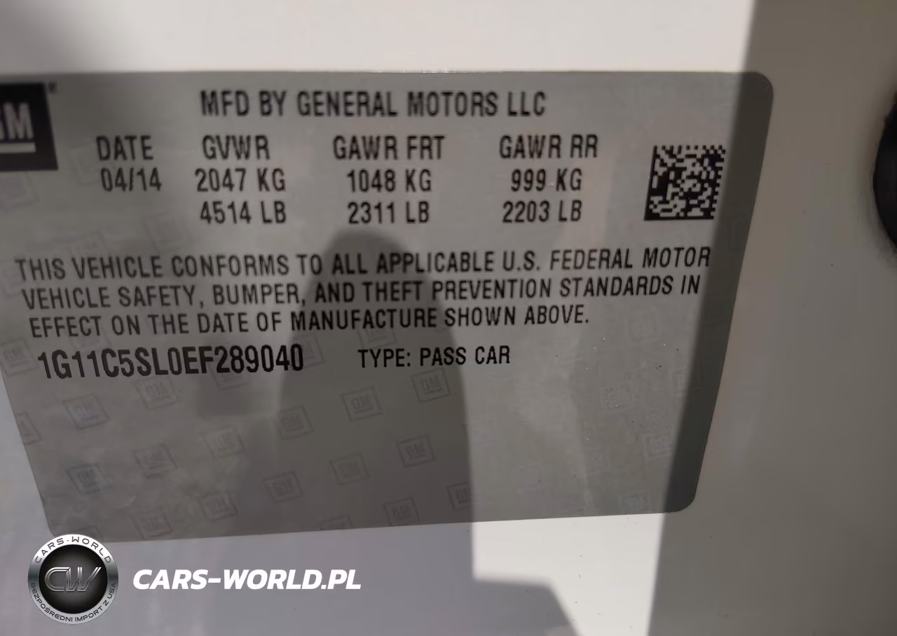 2014 Chevrolet Malibu 1Lt VIN:1G11C5SL0EF289040 - 9
