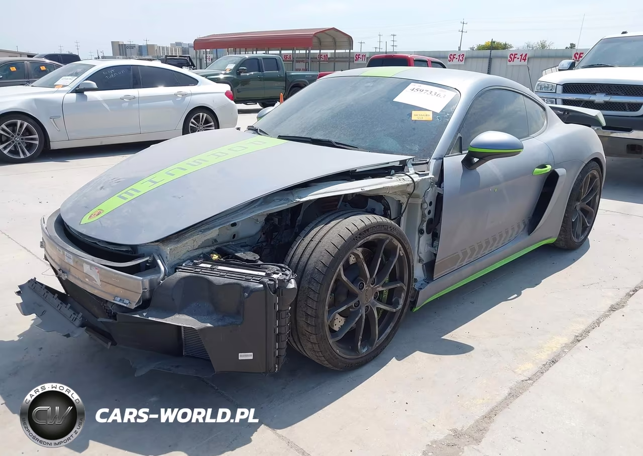 2021 Porsche 718 Cayman Gt4 VIN:WP0AC2A89MK289336 - 2