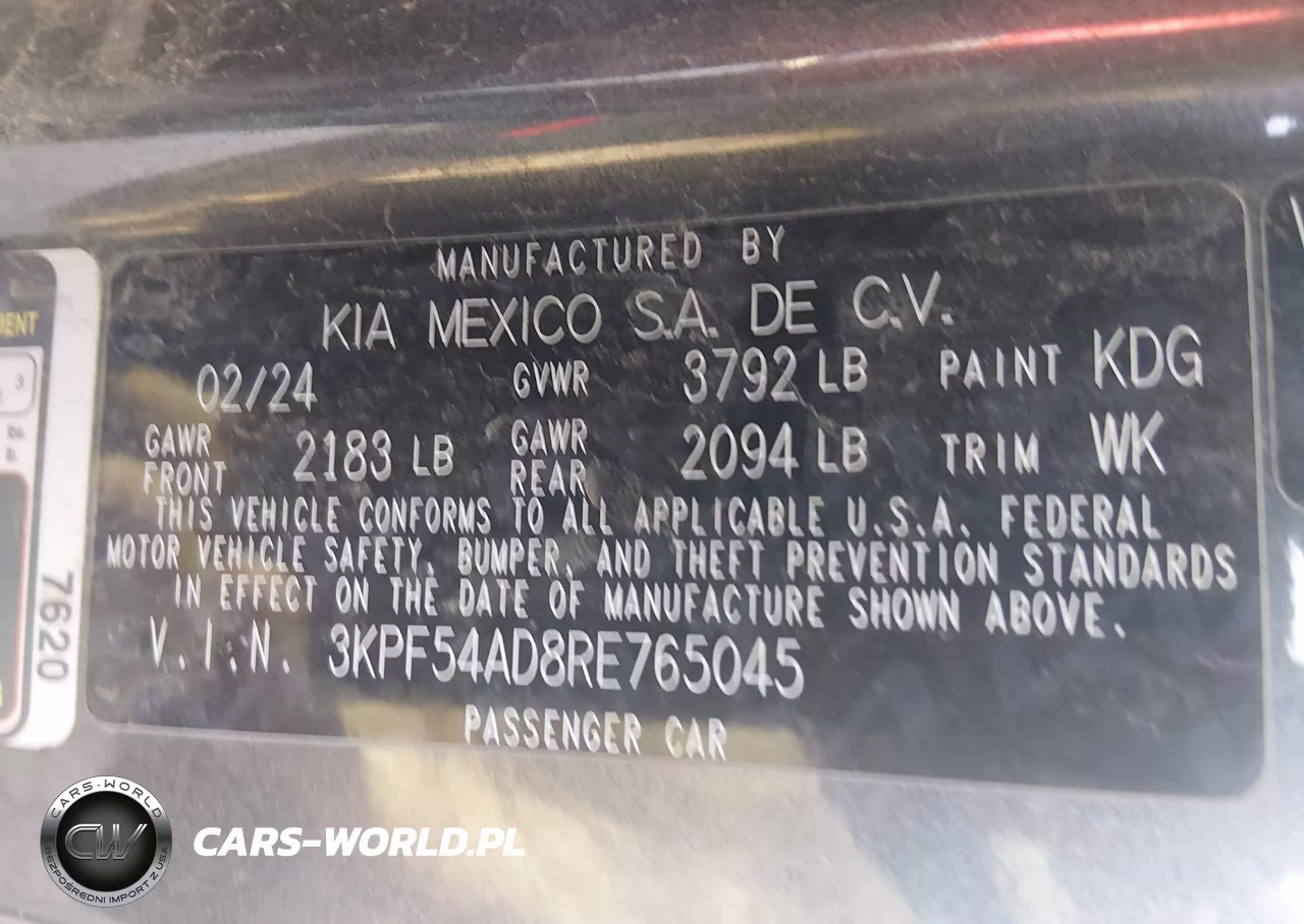 2024 Kia Forte Gt-Line VIN:3KPF54AD8RE765045 - 9