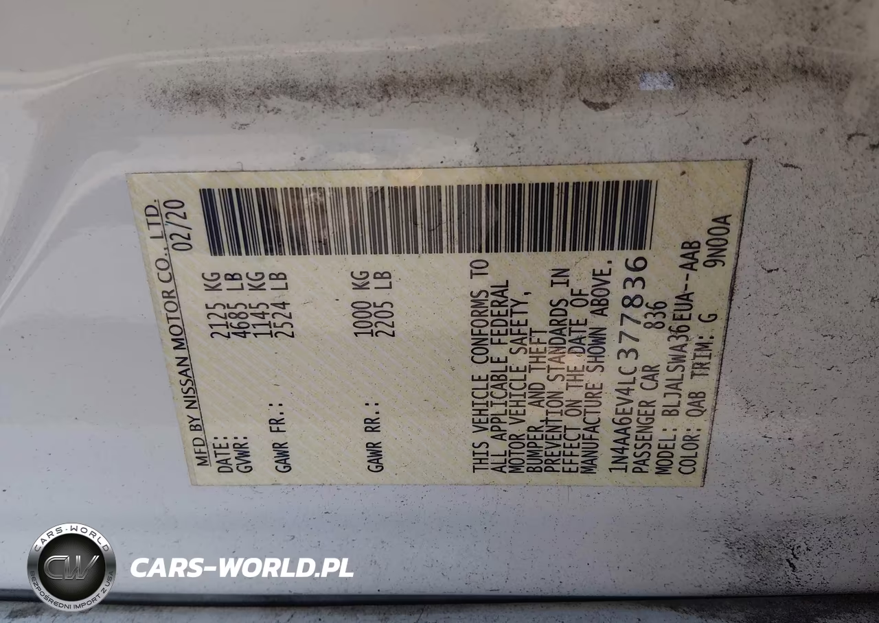 2020 Nissan Maxima Sr Xtronic Cvt VIN:1N4AA6EV4LC377836 - 9