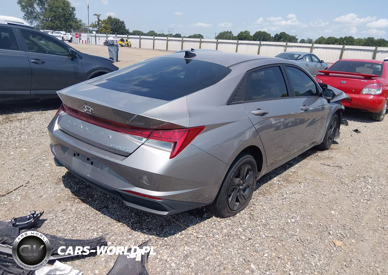 2023 Hyundai Elantra Hybrid Blue VIN:KMHLM4AJ5PU088980 - 4