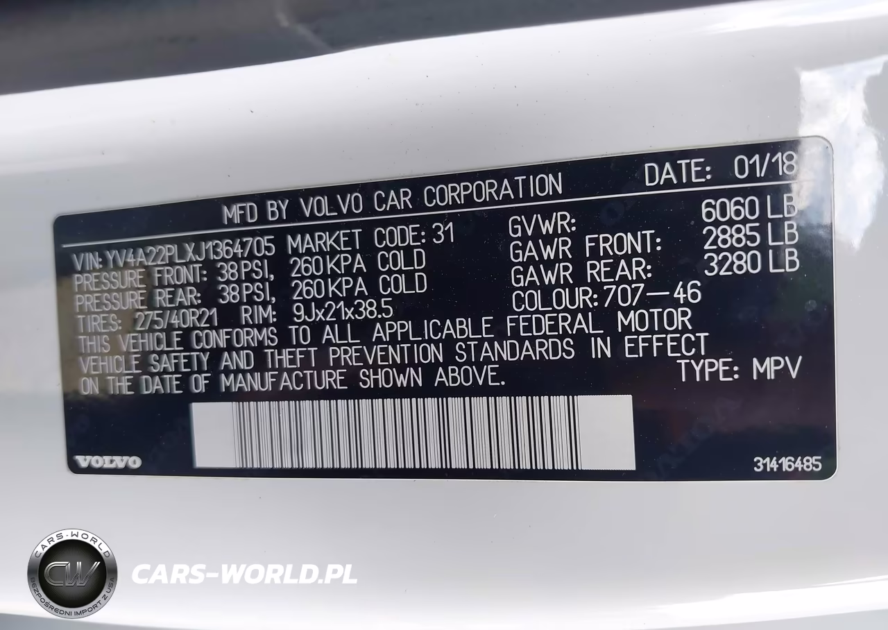 2018 Volvo Xc90 T6 Inscription VIN:YV4A22PLXJ1364705 - 9