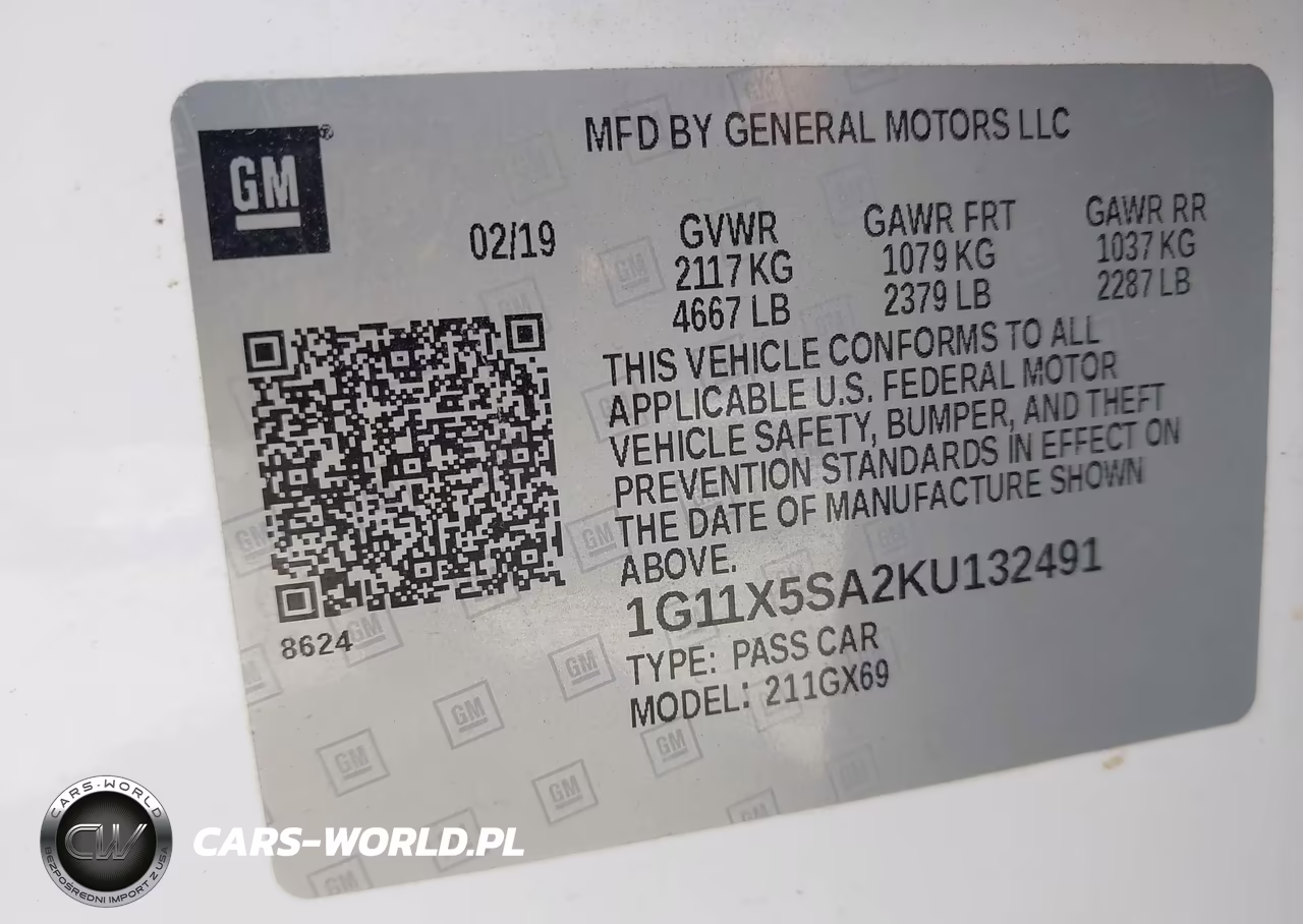 2019 Chevrolet Impala Ls VIN:1G11X5SA2KU132491 - 9