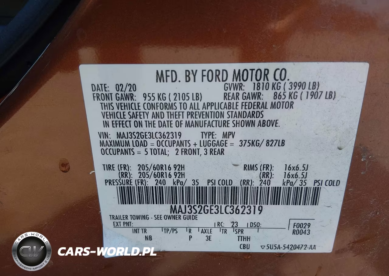 2020 Ford Ecosport Se VIN:MAJ3S2GE3LC362319 - 9
