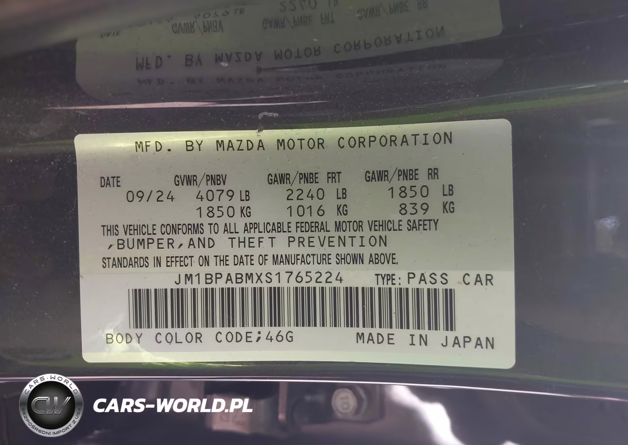 2025 Mazda Mazda3 2.5 S Select Sport VIN:JM1BPABMXS1765224 - 9