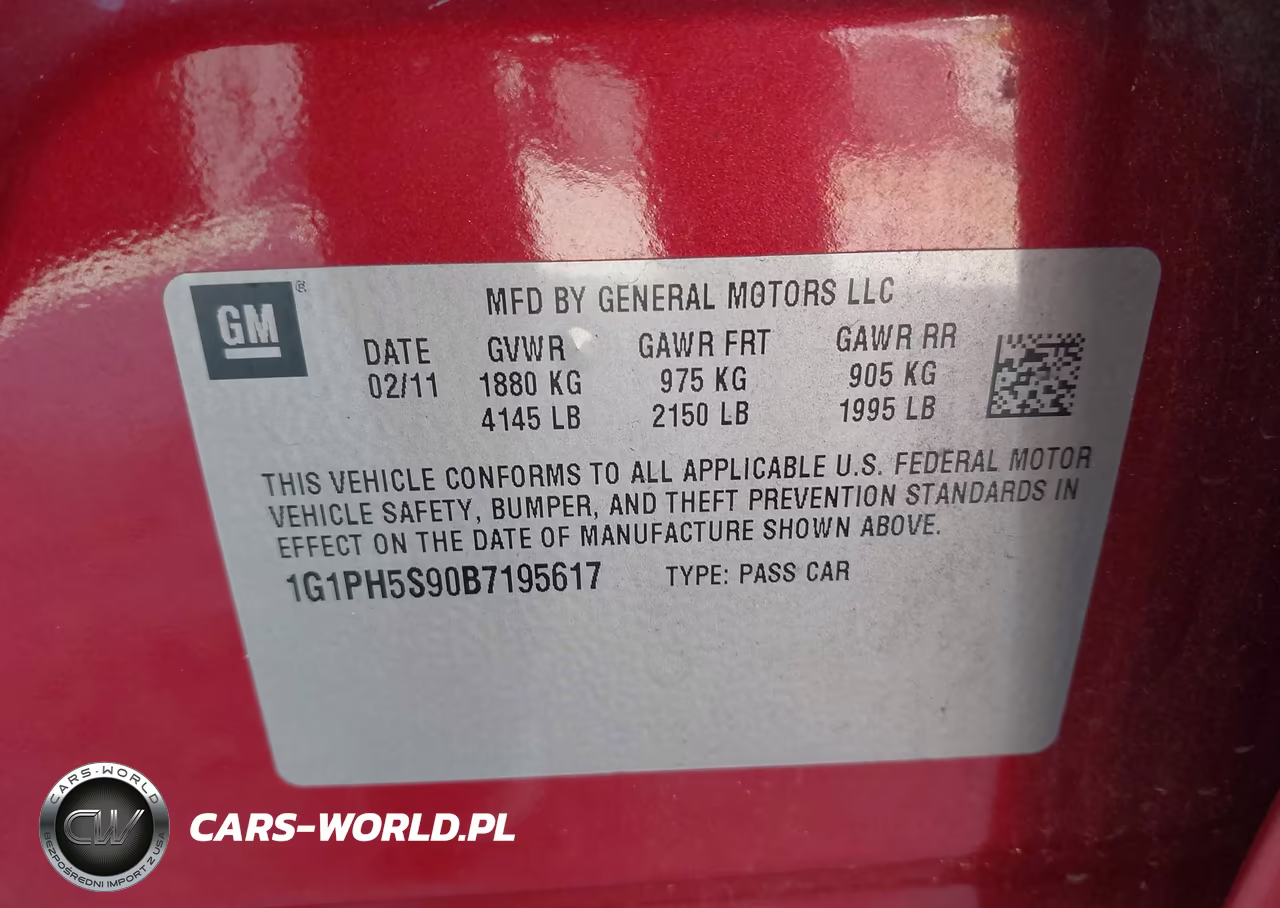 2011 Chevrolet Cruze Ltz VIN:1G1PH5S90B7195617 - 9