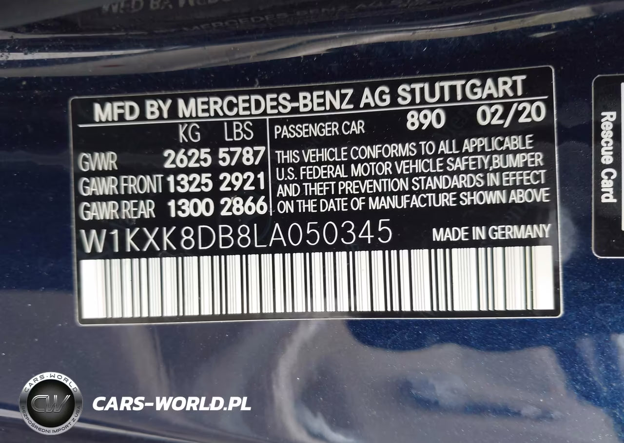 2020 Mercedes-Benz S 560 VIN:W1KXK8DB8LA050345 - 9