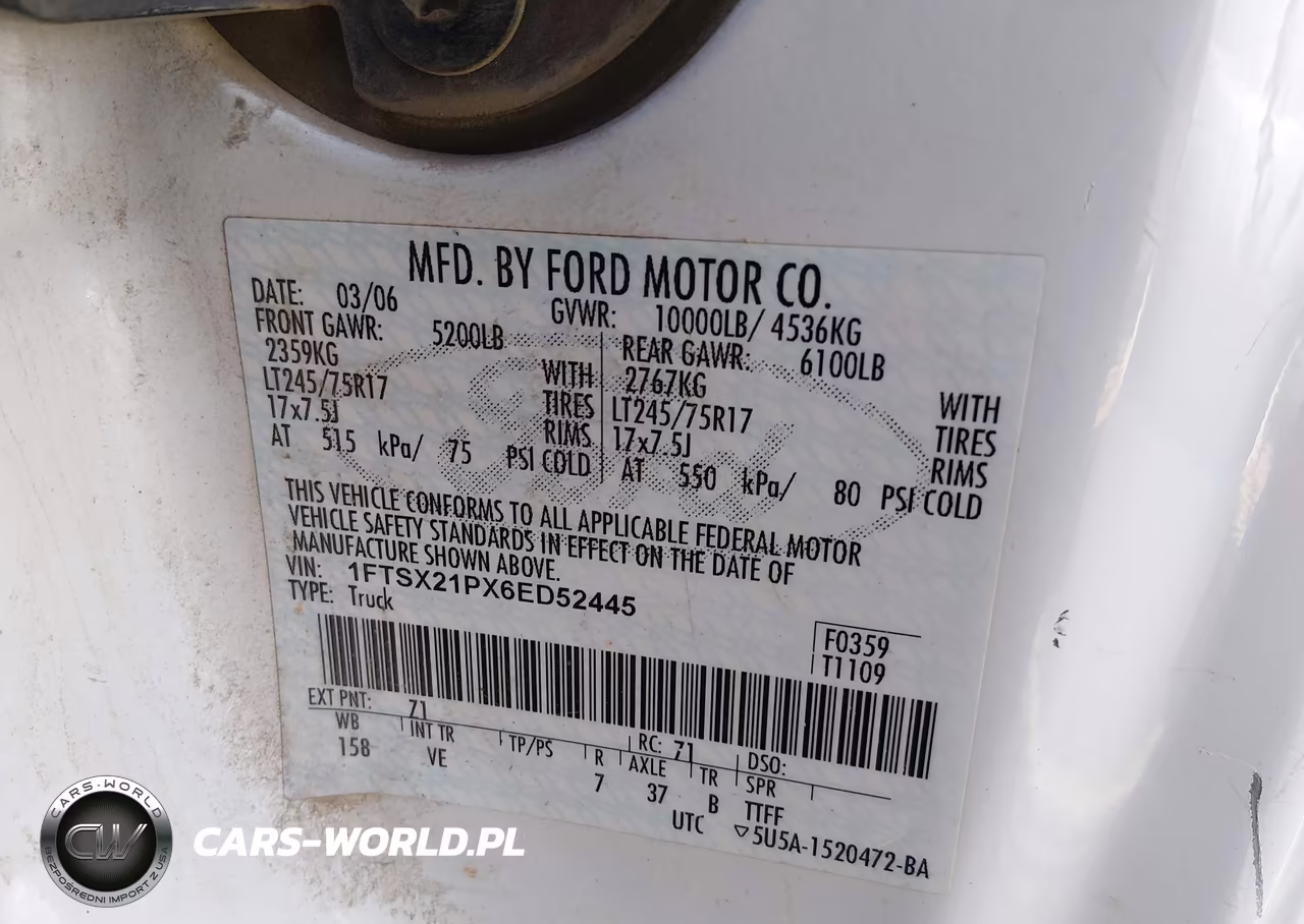 2006 Ford F-250 Lariat-Xl-Xlt VIN:1FTSX21PX6ED52445 - 9