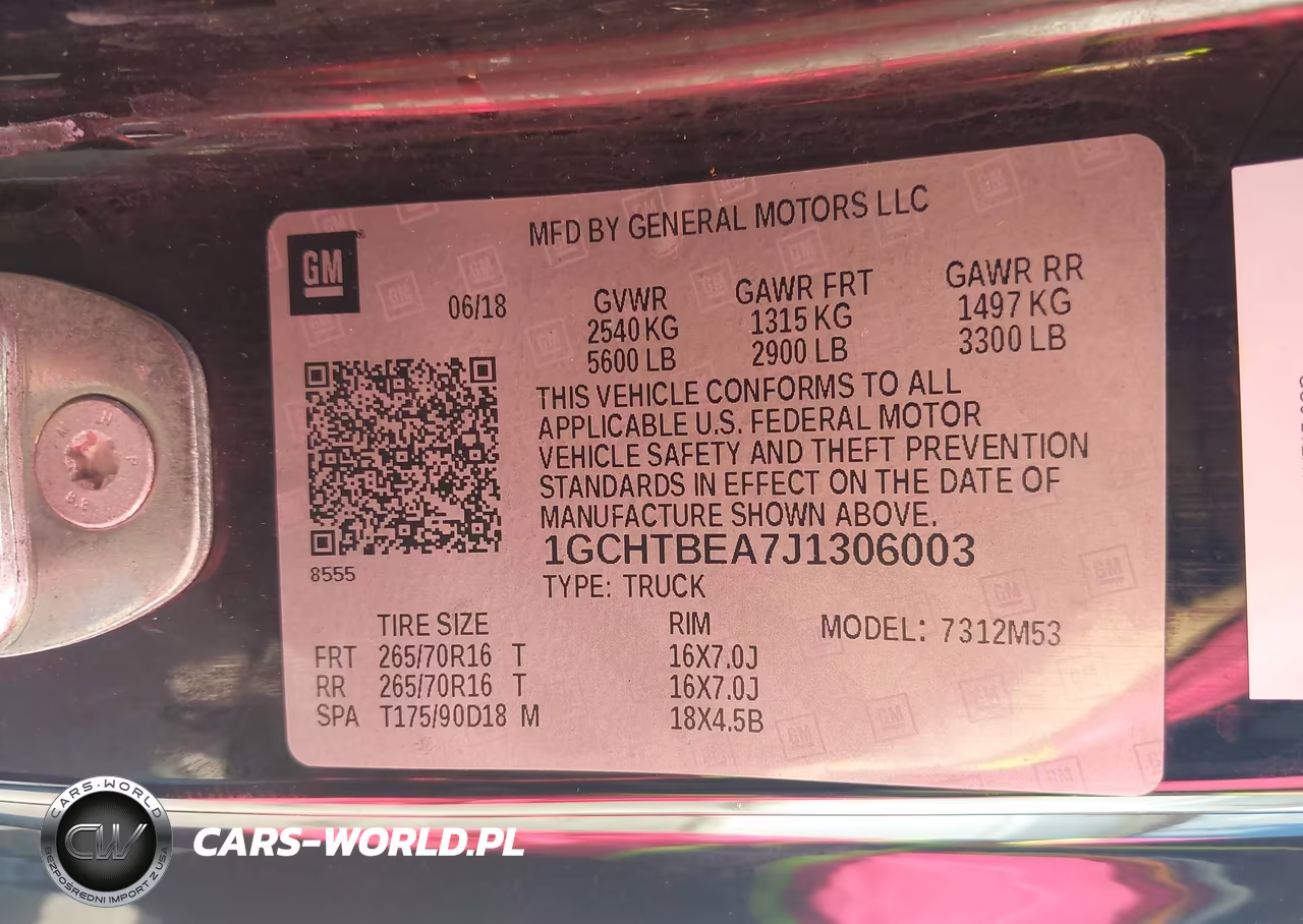 2018 Chevrolet Colorado Wt VIN:1GCHTBEA7J1306003 - 9