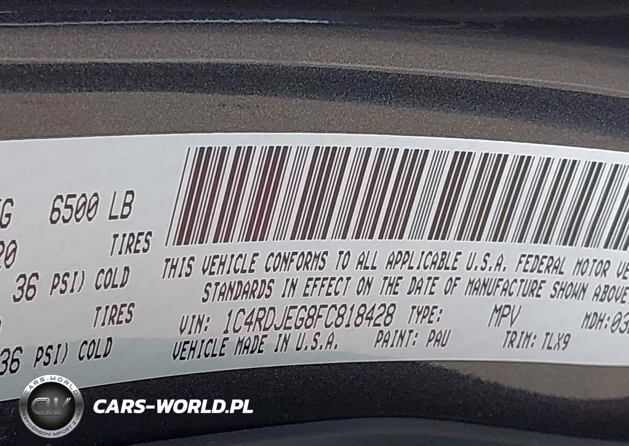 2015 Dodge Durango Citadel VIN:1C4RDJEG8FC818428 - 9