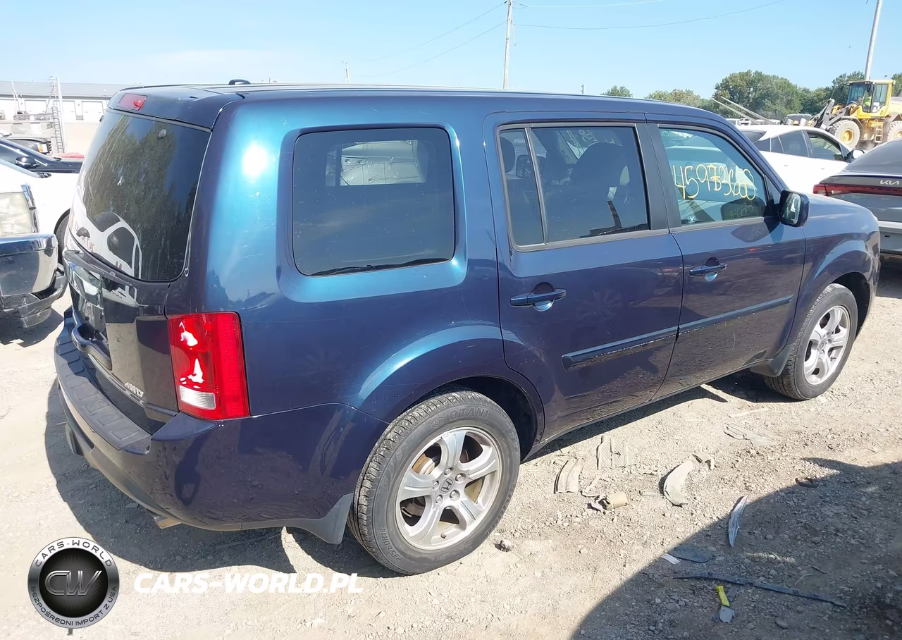 2012 Honda Pilot Ex-L VIN:5FNYF4H67CB010015 - 4