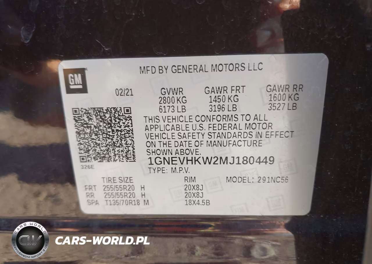 2021 Chevrolet Traverse Awd Lt Leather VIN:1GNEVHKW2MJ180449 - 9