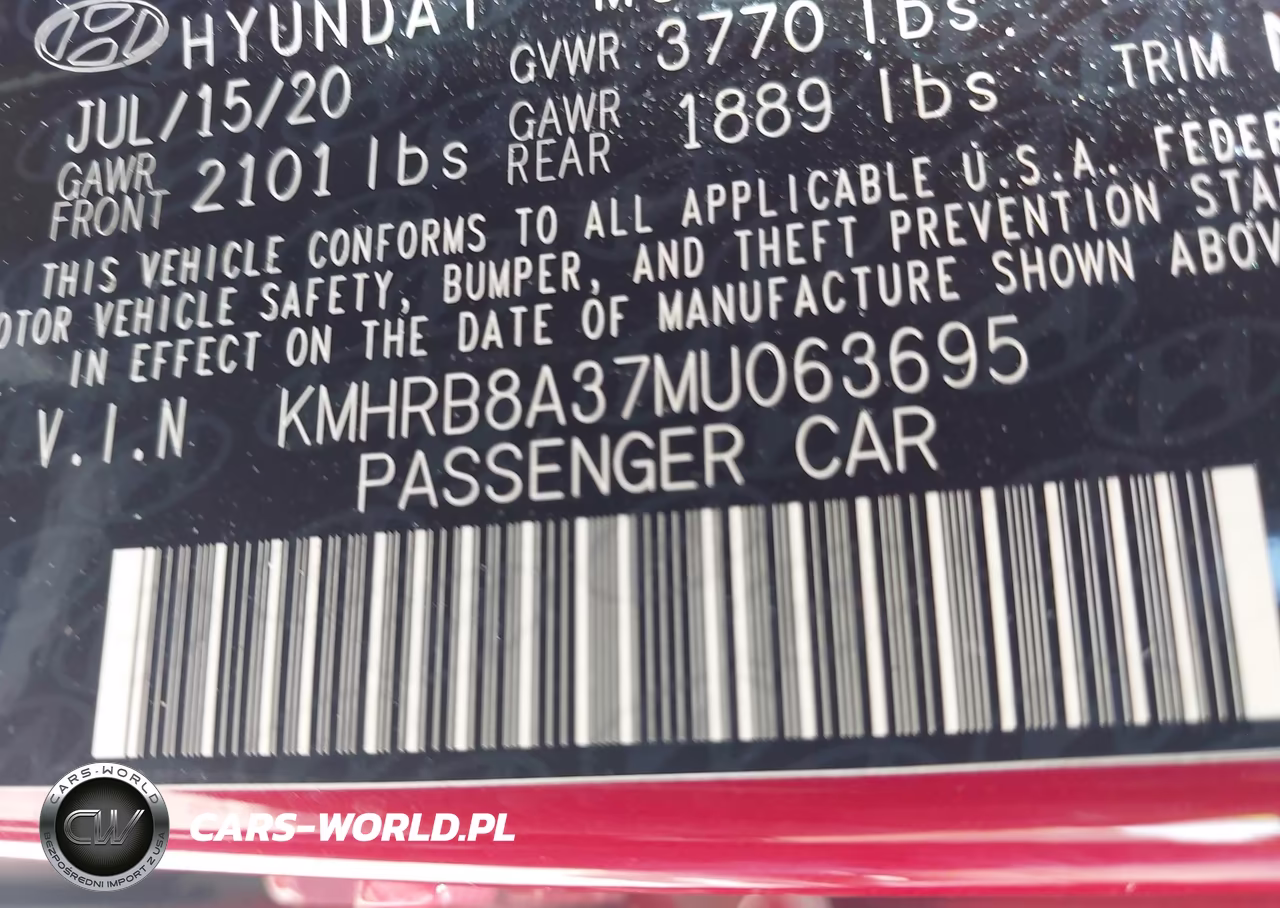 2021 Hyundai Venue Se VIN:KMHRB8A37MU063695 - 9