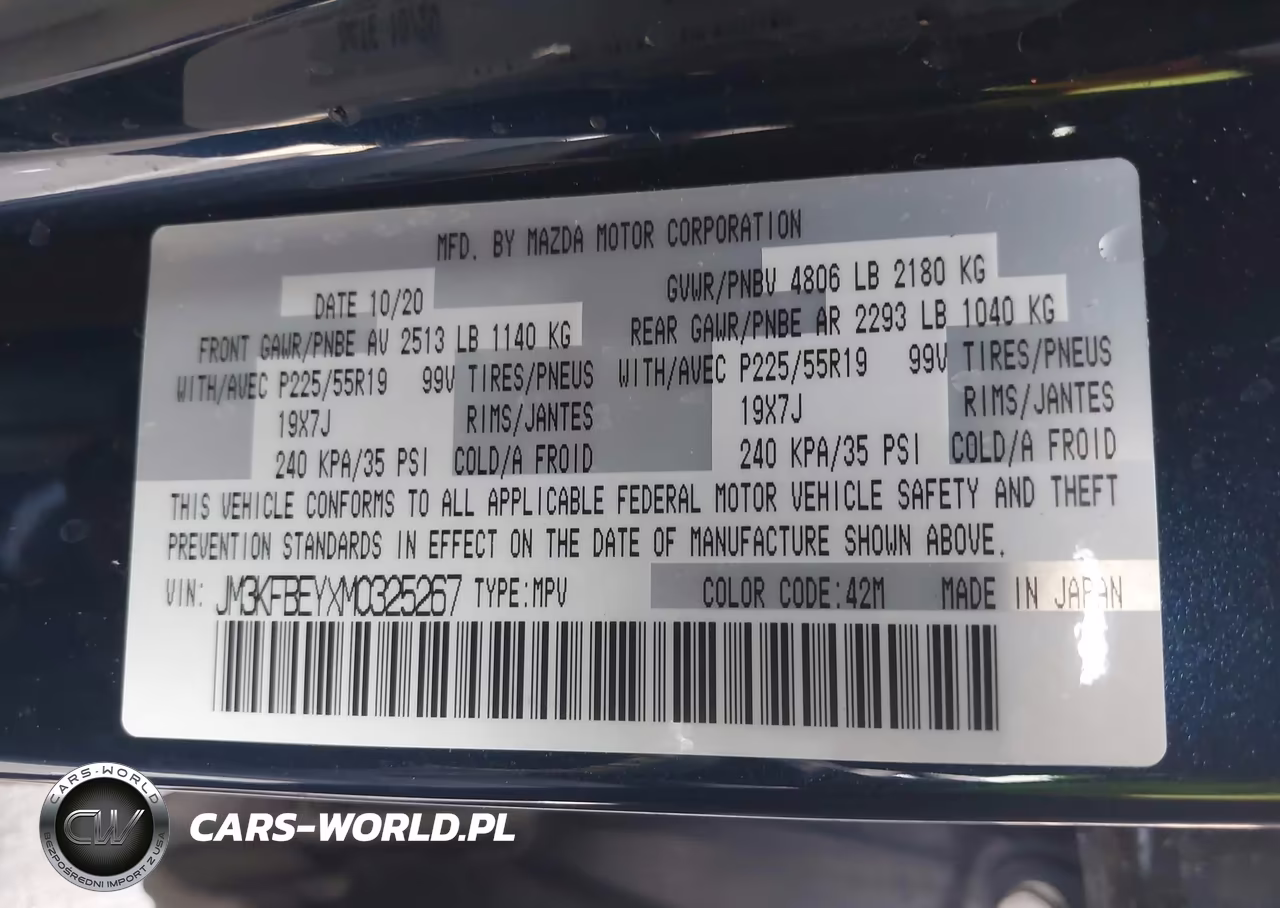 2021 Mazda Cx-5 Signature VIN:JM3KFBEYXM0325267 - 9