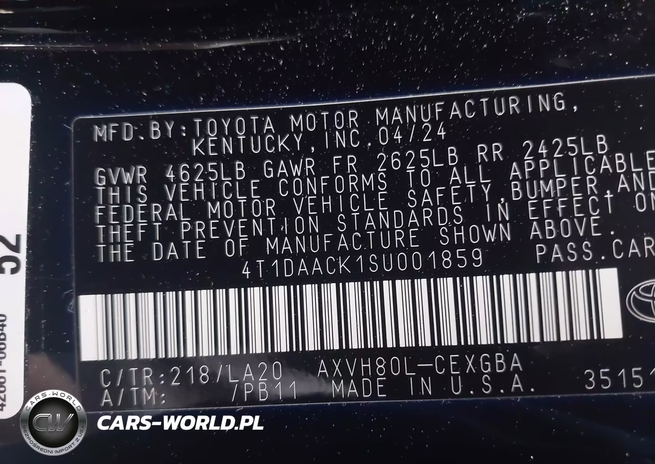 2025 Toyota Camry Xle VIN:4T1DAACK1SU001859 - 9