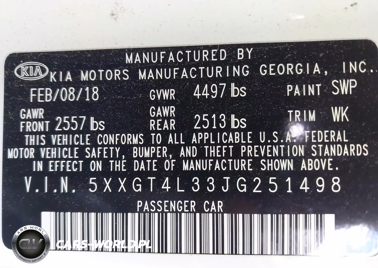2018 Kia Optima Lx VIN:5XXGT4L33JG251498 - 9