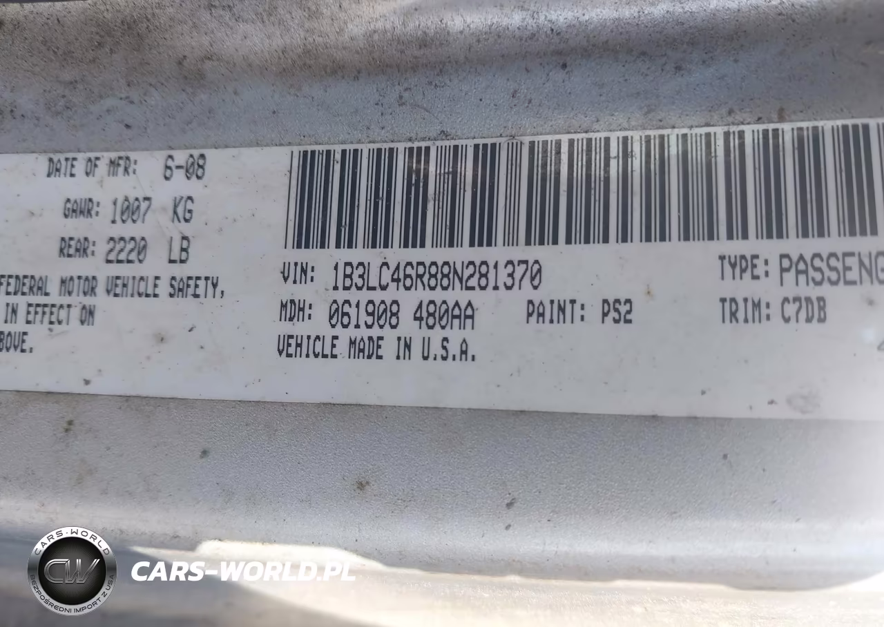 2008 Dodge Avenger Se VIN:1B3LC46R88N281370 - 9
