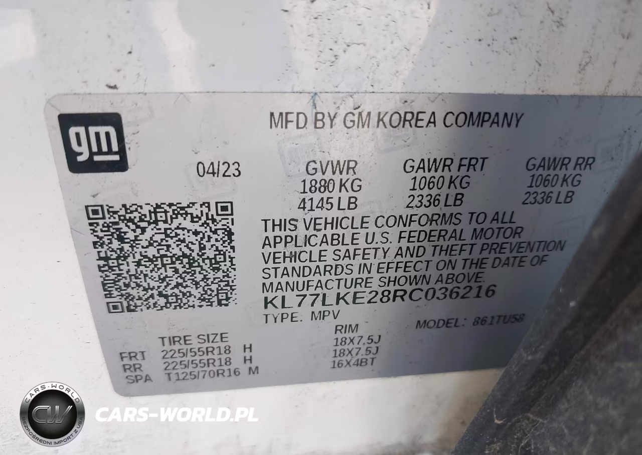 2024 Chevrolet Trax Fwd Activ VIN:KL77LKE28RC036216 - 9