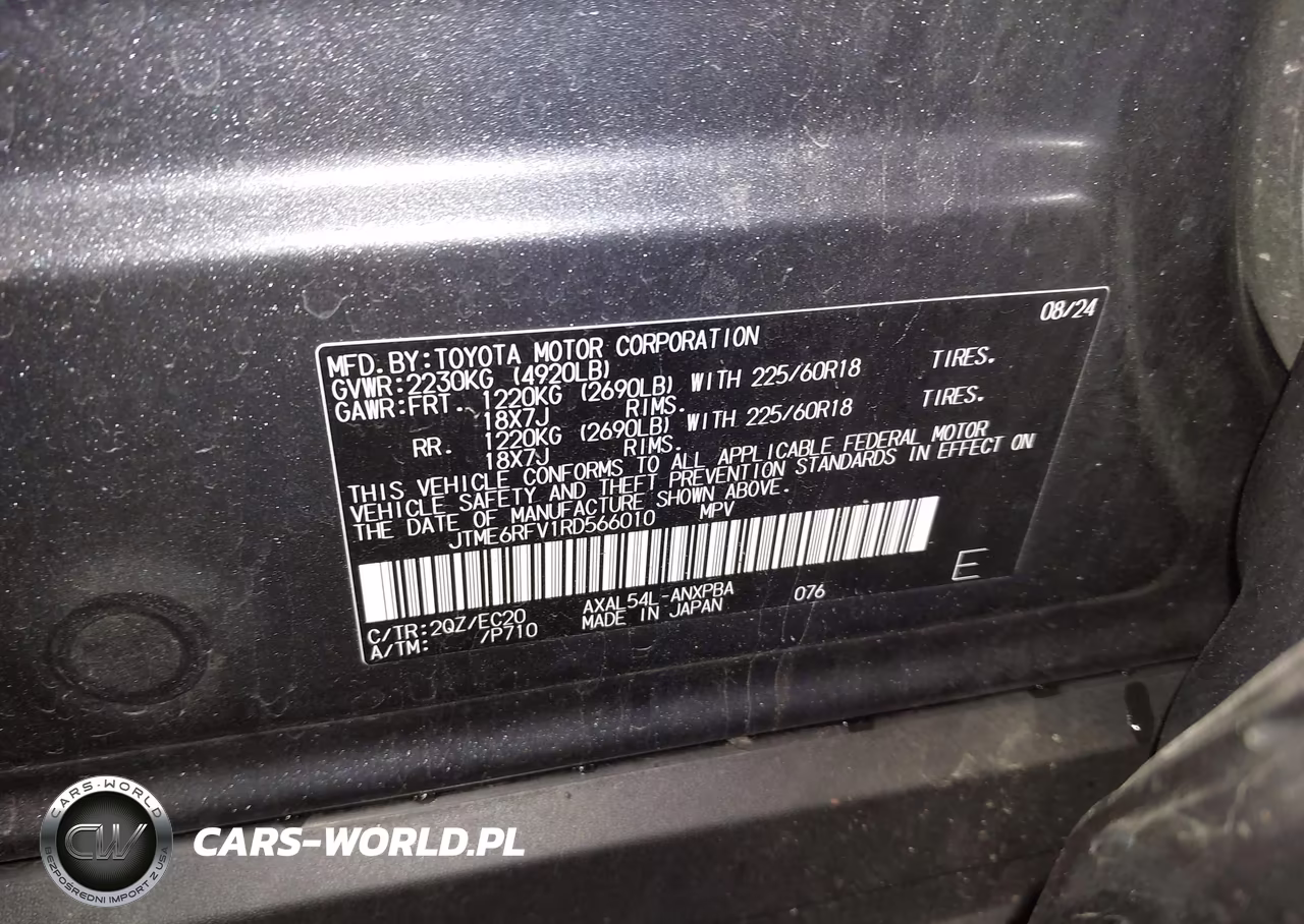 2024 Toyota Rav4 Hybrid Xse VIN:JTME6RFV1RD566010 - 9