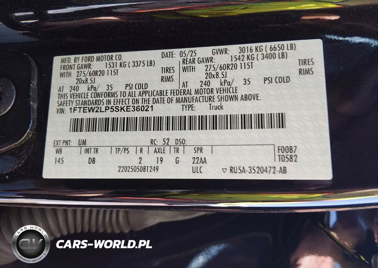 2025 Ford F-150 Stx VIN:1FTEW2LP5SKE36021 - 9