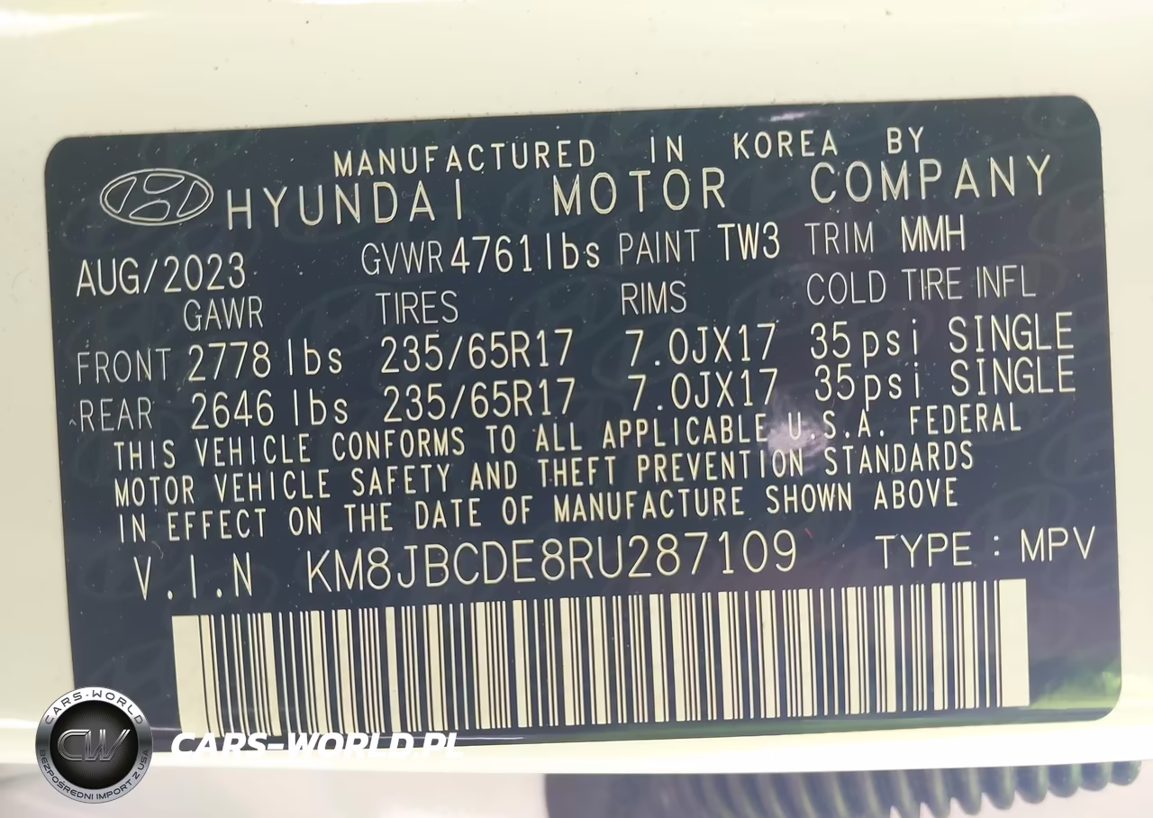 2024 Hyundai Tucson Sel VIN:KM8JBCDE8RU287109 - 9